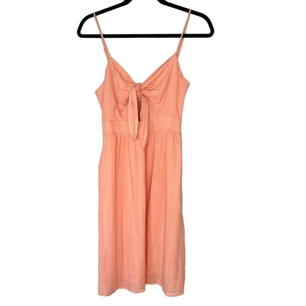 Gentle Fawn Linen Peek a Boo Dress